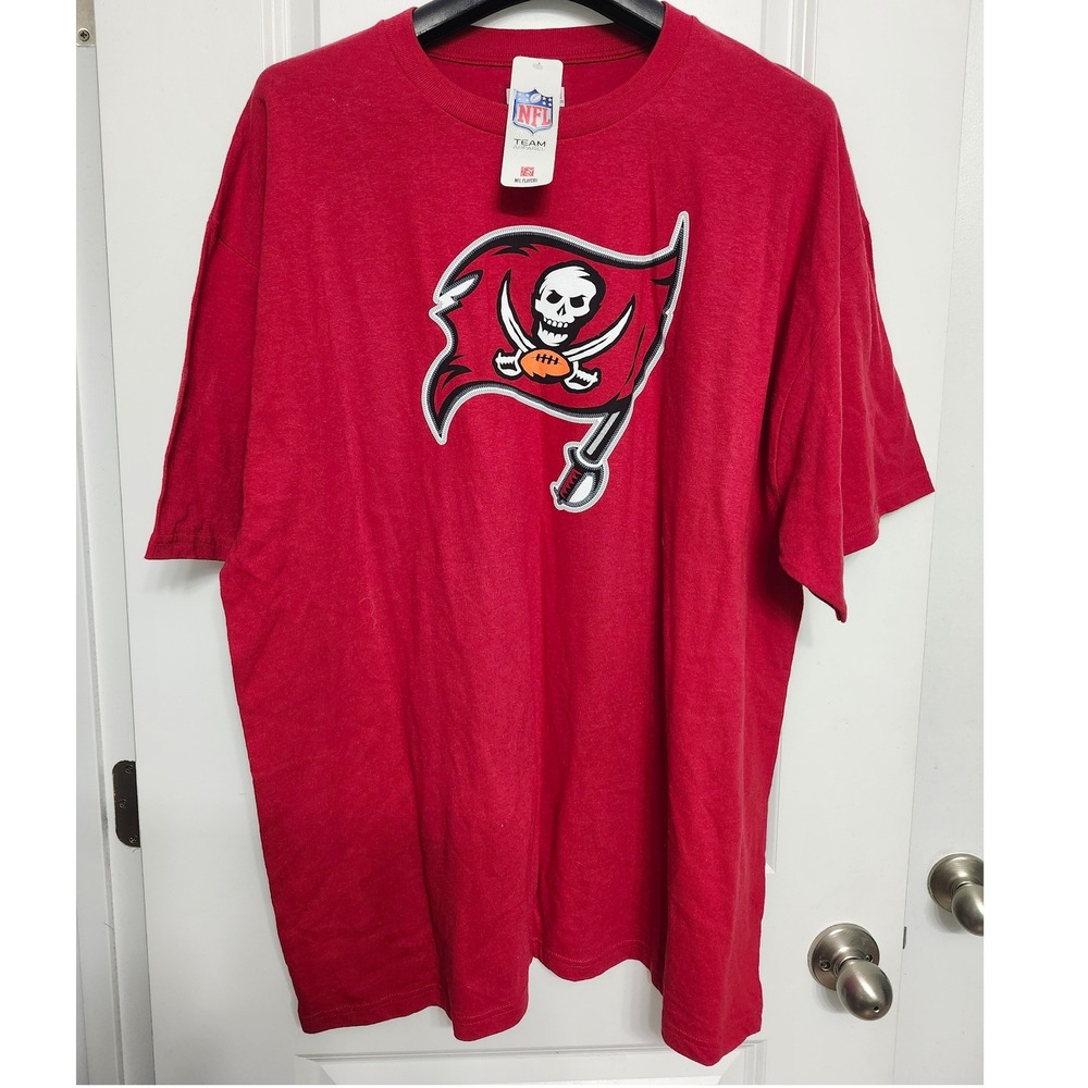 Tampa Bay Buccaneers NFL Team Apparel Josh Freeman 5 Red Jersey T-Shirt 2XL - Picture 3 of 7
